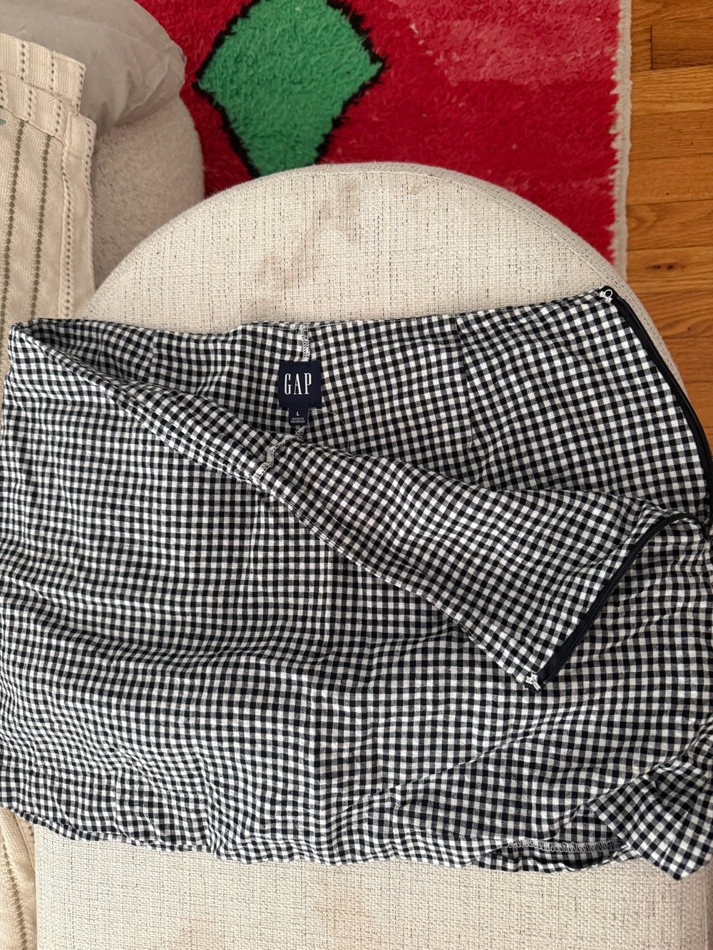GAP women’s gingham skort, L